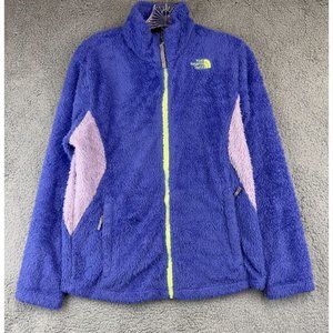 The North Face‎ Girls Fuzzy Fleece Jacket Sz XL Full Zip Blue